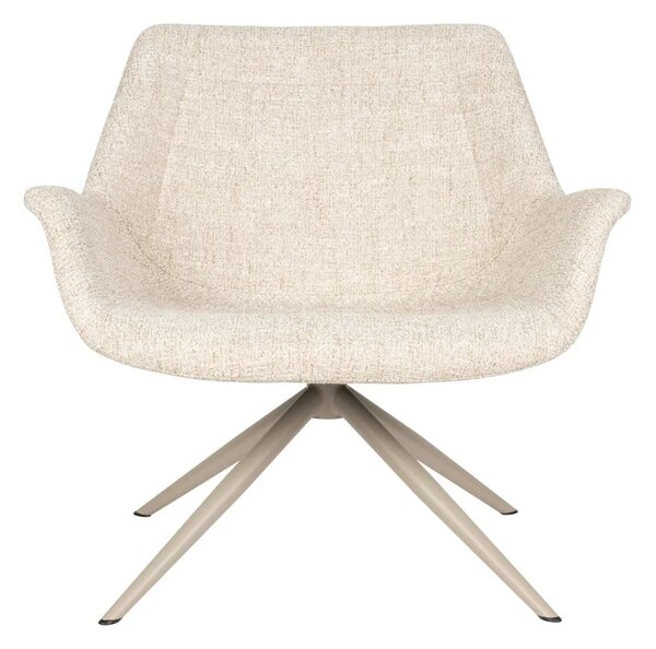Zuiver Béžové čalouněné otočné lounge křeslo DOULTON