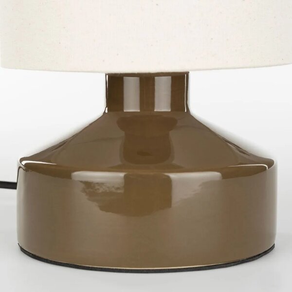 Zuiver Zelenohnědá keramická stolní lampa NOOK 28 cm