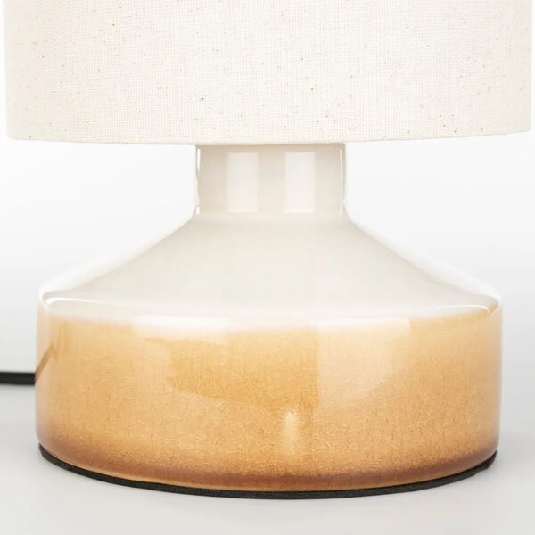 Zuiver Béžová keramická stolní lampa NOOK 28 cm