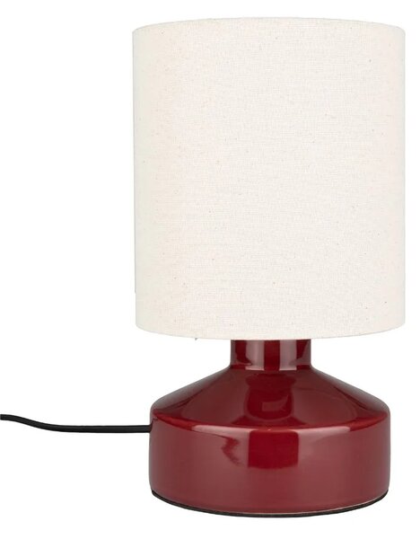 Zuiver Červená keramická stolní lampa NOOK 28 cm