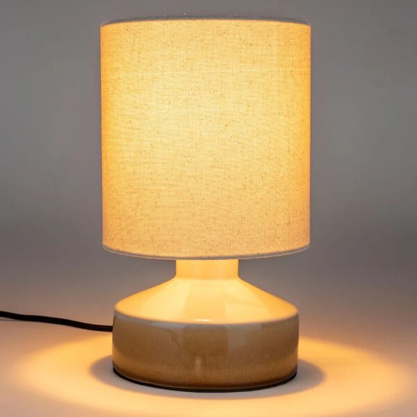 Zuiver Béžová keramická stolní lampa NOOK 28 cm