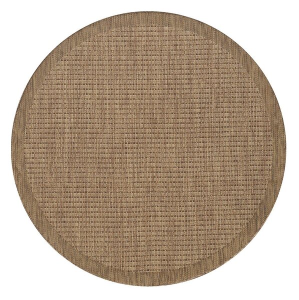 Kulatý vnitřní a venkovní koberec v přírodní barvě ø 160 cm Giza 1410 – Ayyildiz Carpets
