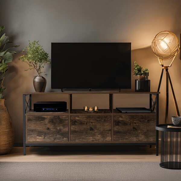Designový stolek pod TV Salerno z MDF dub rustikální 120cm