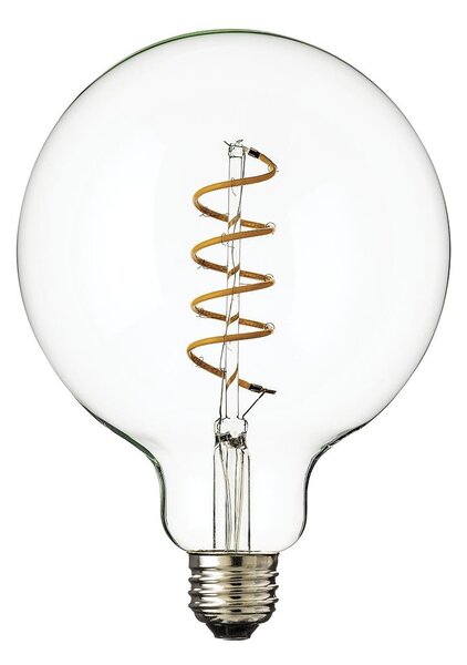 HVLG BLB-6W-G40-SPIRAL-CE-4-PACK LED žárovka G125 6W E27 230V čirá stmívatelná SPIRAL FILAMENT stmívatelná 4ks - HUDSON VALLEY