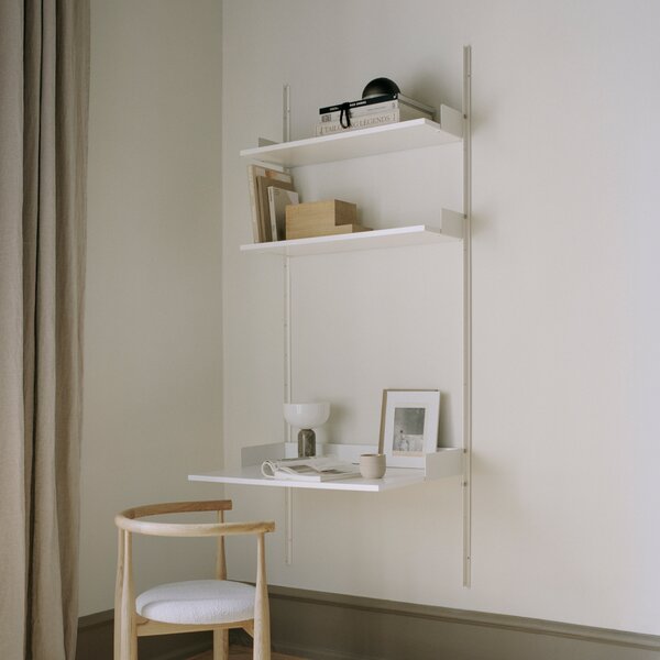 NEW WORKS Policová sestava Chamber, White / White