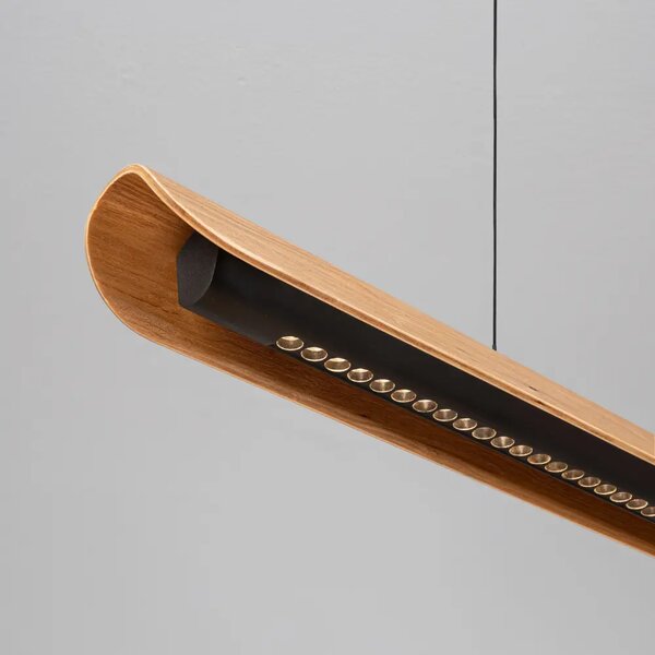 Nova Luce Dubové závěsné LED světlo Brianne 120 cm