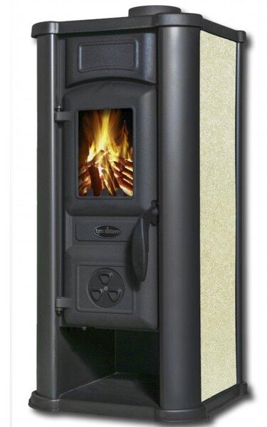TIM SISTEM, krbová kamna na TP DIANA ECO béová keramika 4,73 kW