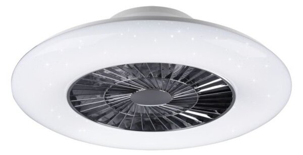 R62402106 TRIO RL Visby stropní LED svítidlo s ventilátorem 40W 4000lm 3000-6000K IP20 bílá s dálkovým ovládáním