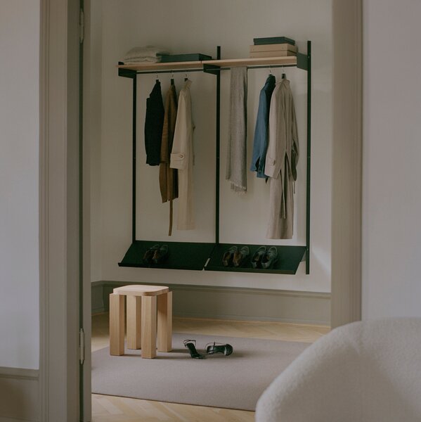 NEW WORKS Policová sestava Wardrobe 2, Oak / White