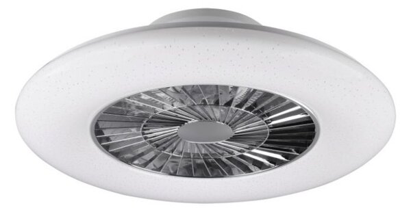 R62402106 TRIO RL Visby stropní LED svítidlo s ventilátorem 40W 4000lm 3000-6000K IP20 bílá s dálkovým ovládáním