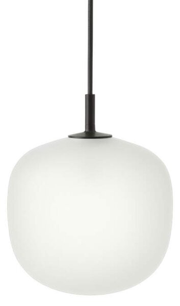 Muuto Závěsné svítidlo Rime Ø18, opal/black RIMPEN1801