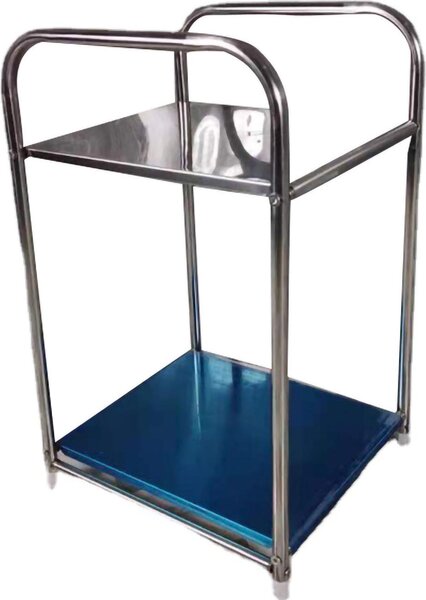 Úloný regál z nerezové oceli Heavy Duty Rack Boní regálový stl Koncový regálový drák pro koupelnu Lonice Dv vrstvy (dv desky)