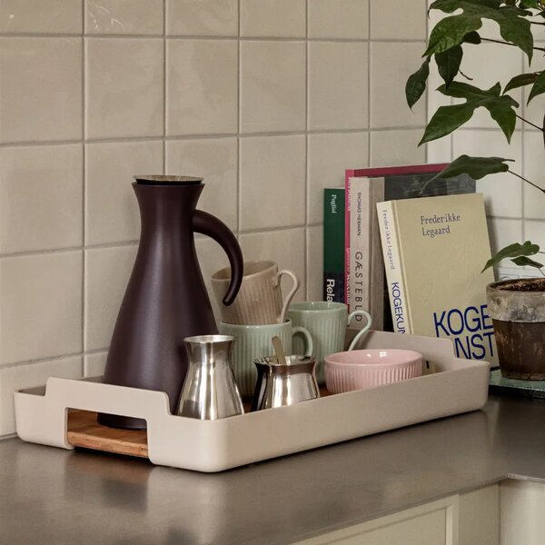 Eva Solo Béžový bambusový servírovací podnos Nordic Kitchen 50 x 34 cm