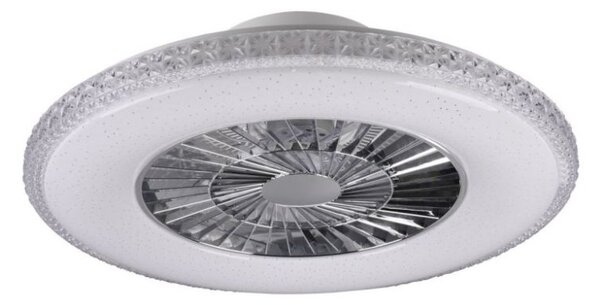 R62412106 TRIO RL HARSTAD stropní stmívatelné LED svítidlo s ventilátorem 40W 4000lm 3000-6000K IP20 bílá s dálkovým ovládáním