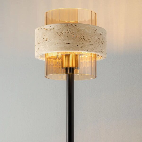 Nova Luce Travertinová stojací lampa Melony 152 cm