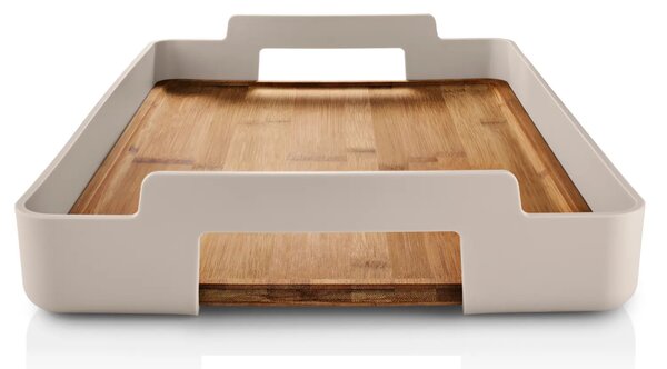 Eva Solo Béžový bambusový servírovací podnos Nordic Kitchen 50 x 34 cm