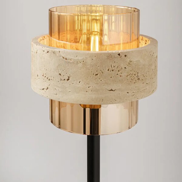 Nova Luce Travertinová stojací lampa Melony 152 cm