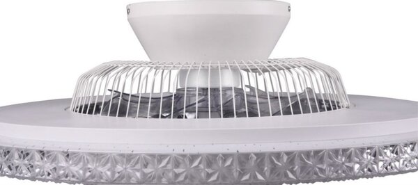 R62412106 TRIO RL HARSTAD stropní stmívatelné LED svítidlo s ventilátorem 40W 4000lm 3000-6000K IP20 bílá s dálkovým ovládáním