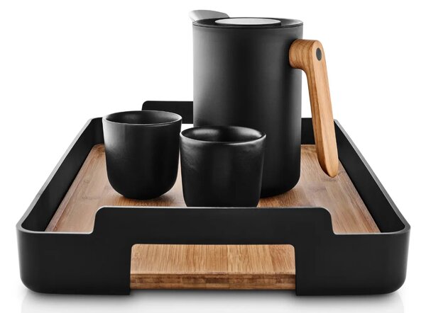 Eva Solo Černý bambusový servírovací podnos Nordic Kitchen 50 x 34 cm