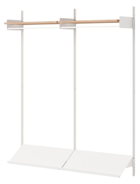 NEW WORKS Policová sestava Wardrobe 2, Oak / White