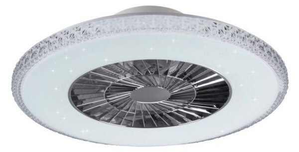 R62412106 TRIO RL HARSTAD stropní stmívatelné LED svítidlo s ventilátorem 40W 4000lm 3000-6000K IP20 bílá s dálkovým ovládáním