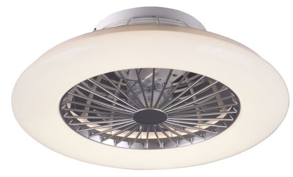 R62522187 TRIO RL STRALSUND stropní LED svítidlo s ventilátorem 30W 3000lm 3000-6500K IP20 bílá s dálkovým ovládáním