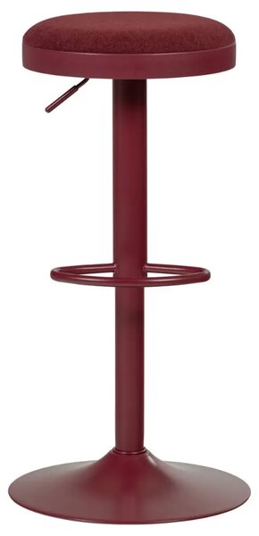 WOOOD Tmavě červená barová židle Mevo 60-82 cm