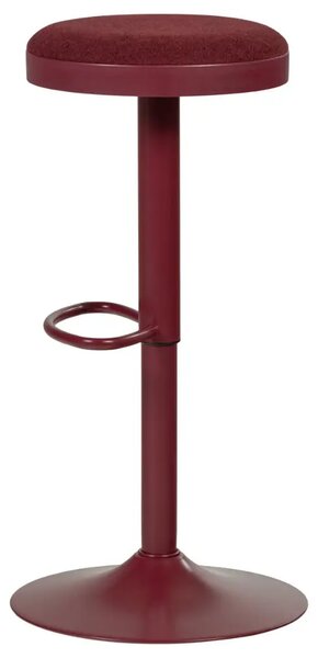 WOOOD Tmavě červená barová židle Mevo 60-82 cm