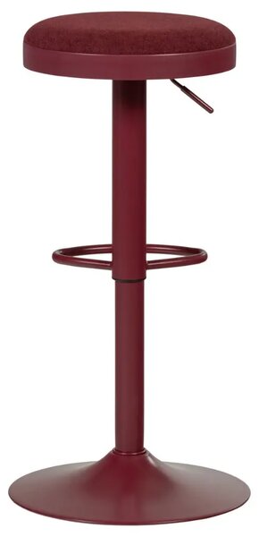 WOOOD Tmavě červená barová židle Mevo 60-82 cm