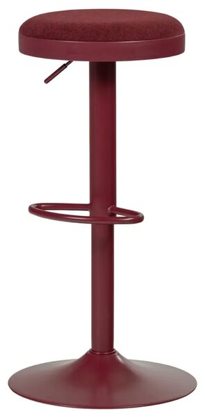 WOOOD Tmavě červená barová židle Mevo 60-82 cm