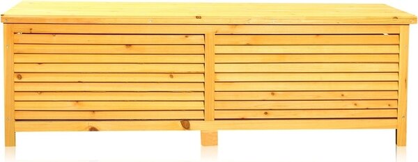 Devný box na poltáe Melko 140 cm zahradní box - hndý