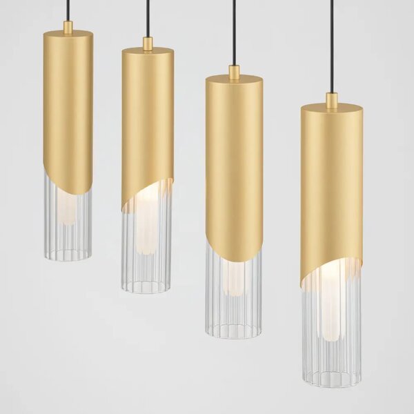 Nova Luce Zlaté závěsné světlo Modesto 66 cm