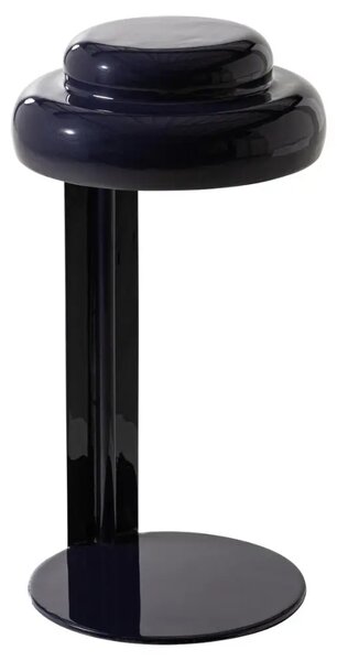 WOOOD Tmavě modrá kovová stolní lampa Rassy