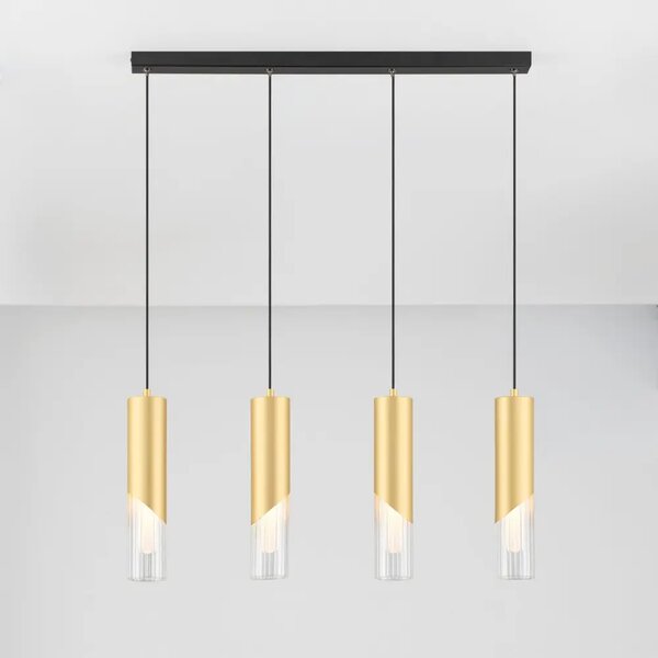 Nova Luce Zlaté závěsné světlo Modesto 66 cm