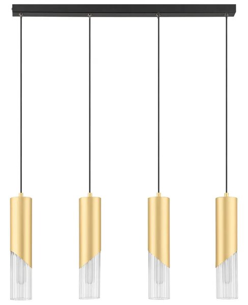 Nova Luce Zlaté závěsné světlo Modesto 66 cm