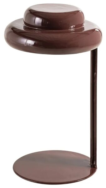 WOOOD Tmavě červená kovová stolní lampa Rassy