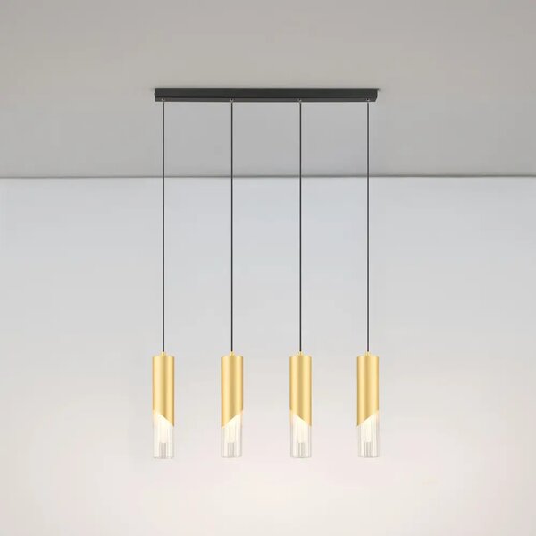 Nova Luce Zlaté závěsné světlo Modesto 66 cm