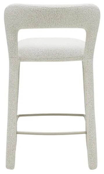 NovaNook Krémová bouclé barová židle Irokiii 65 cm