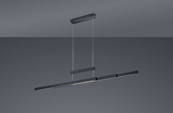 TRIO 375310532 TRAJAN závěsné svítidlo dotykové LED 42W/4000lm, 2x6W/500lm 2700-5000K matná černá, stmívatelné