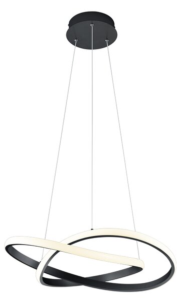 TRIO R32051132 COURSE závěsné svítidlo LED D600mm 27W/2700lm 3000K, matná černá, switchDimmer