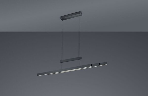 TRIO 375310532 TRAJAN závěsné svítidlo dotykové LED 42W/4000lm, 2x6W/500lm 2700-5000K matná černá, stmívatelné