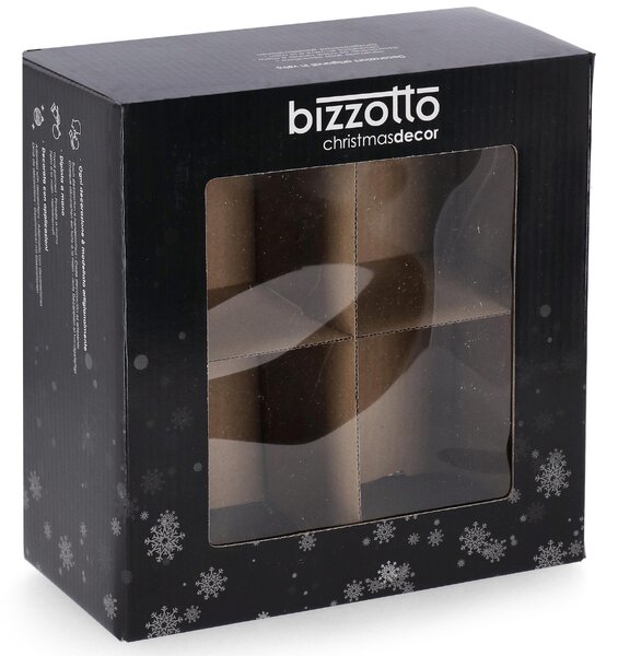 Bizzotto Set čtyř bílých vánočních ozdob Floral Ø10 cm