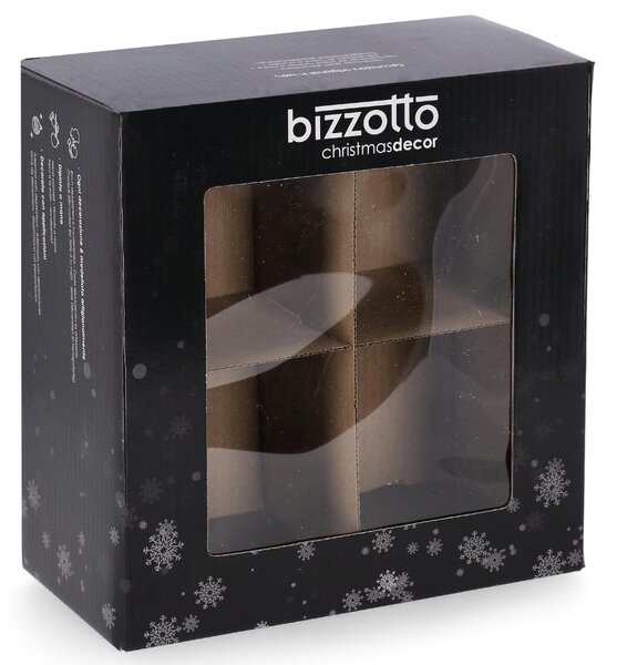 Bizzotto Set čtyř šedých vánočních ozdob Amaze Ø10 cm