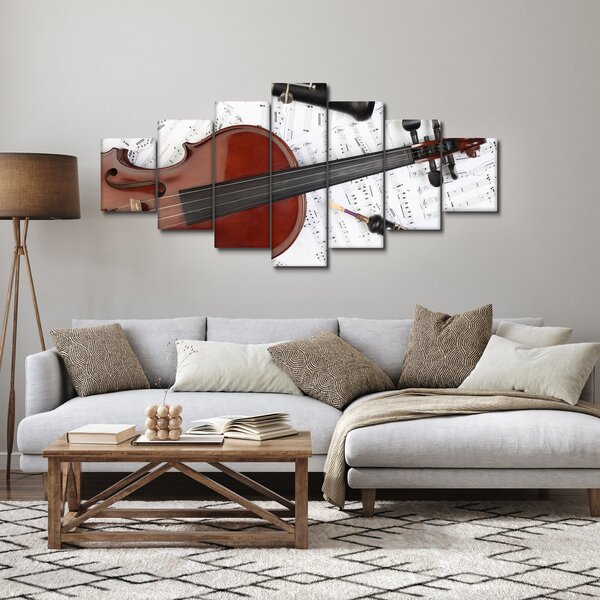 Obraz - Hudební nástroje (210x100 cm)