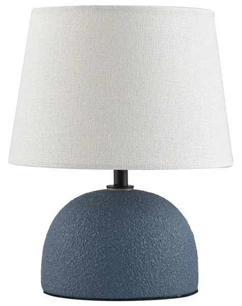 Nova Luce Bílo-modrá keramická stolní lampa Noma
