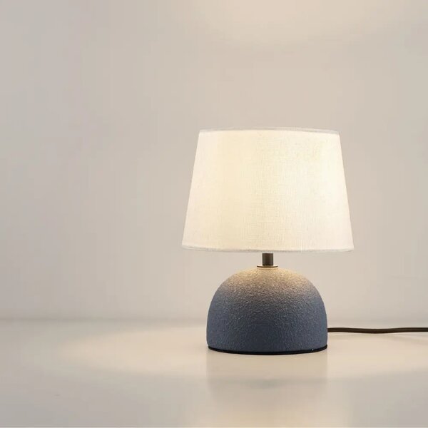 Nova Luce Bílo-modrá keramická stolní lampa Noma