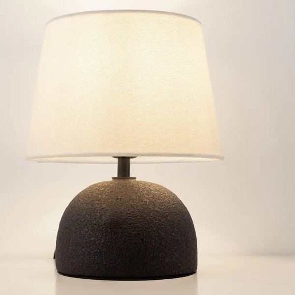 Nova Luce Bílo-černá keramická stolní lampa Noma