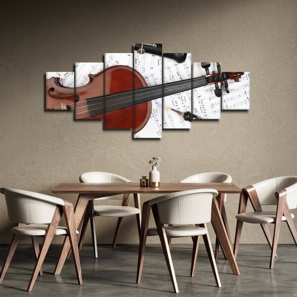 Obraz - Hudební nástroje (210x100 cm)