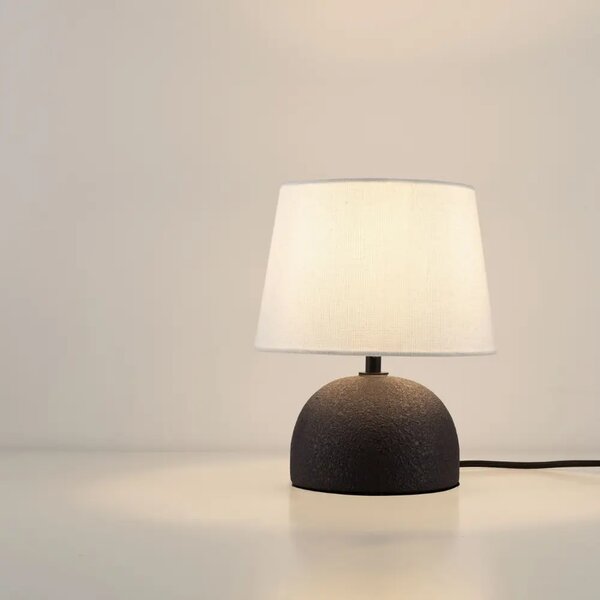 Nova Luce Bílo-černá keramická stolní lampa Noma