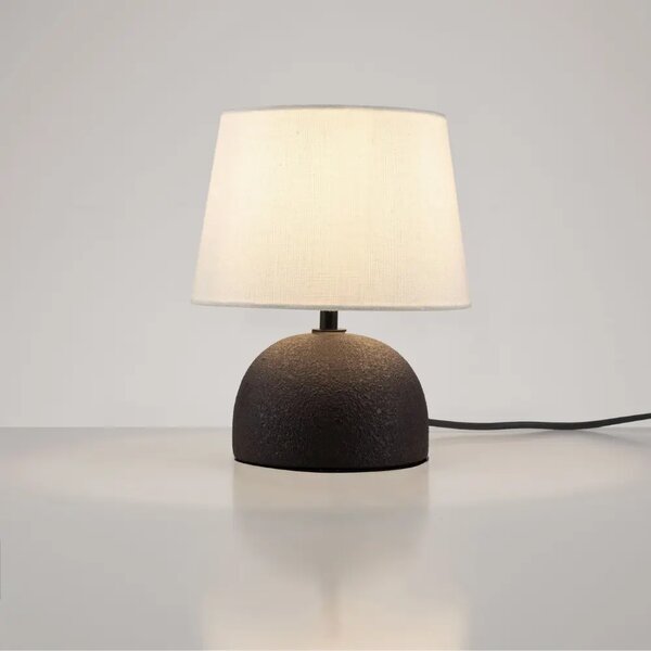 Nova Luce Bílo-černá keramická stolní lampa Noma